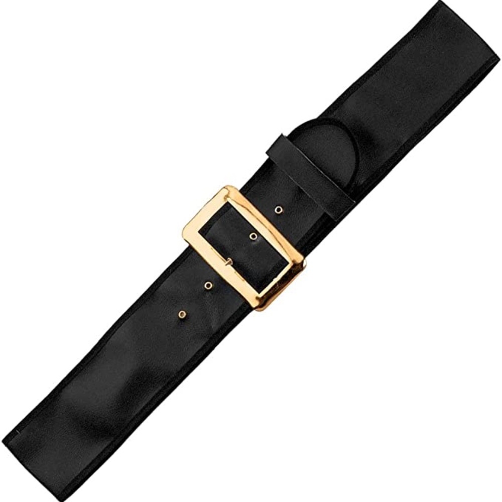 HALCO SANTA CLAUS DELUXE BLACK VINYL BELT CHRISTMAS COSTUME DRESS AE9589 3XL